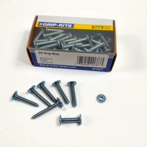 20 6 x 1/4 grip-rite screws