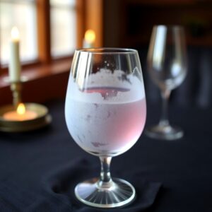 Wine Glass Frosted